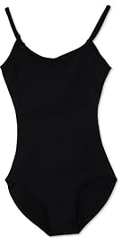 Capezio Women's Camisole Leotard With Adjustable Straps,Black,Medium