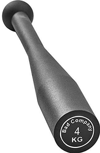 Bad Company Steel Indian Club Bell I Stahl Schwungkeule fürs effektive Ganzkörpertraining I 4 kg