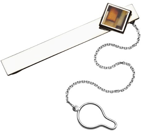InCollections Herren-Krawattennadel 925/000 Sterlingsilber mit Bernstein 0110240014580