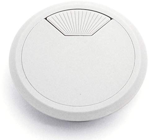 10 Stück SO-TECH® Kunststoff Kabeldurchführung Kabeldurchlass Ø 80 mm weiss