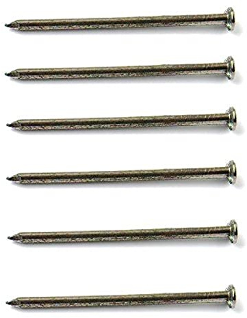 Merriway BH03745 (125 gm) Round Wire Nail, Bright Finish Galvanised 25mm (1 inch) - Pack of 125g