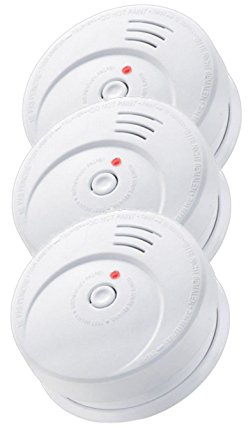 Jeising Rauchmelder 3er Set GS506 G/Brandmelder/ 10 Jahres Lithium Batterie KRIWAN zertifiziert EN14604