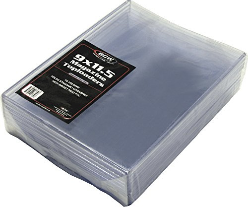 BCW Supplies 7mm Magazine Topload Holder (10 Count Pack) | Rigid PVC, Crystal Clear Display, Acid-Free Toploaders | Protective Display for Beckett Price Guides & Magazines, Documents, and Photos