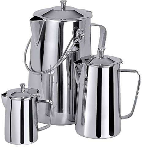 Contacto Edelstahl Kaffeekanne 3 l mit Tragebügel