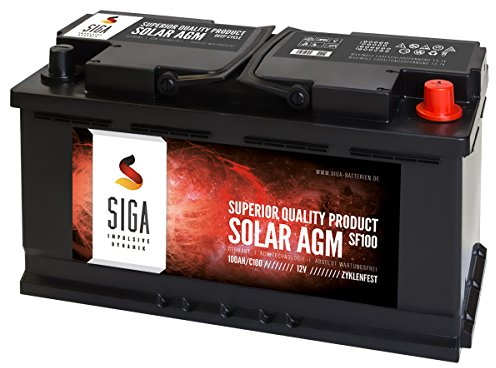 SIGA Blei Akku 12V 100Ah AGM Gel Batterie Solarbatterie Wohnmobil Mover Boot Versorgungsbatterie