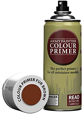 The Army Painter Colour Primer, Fur Brown, 400 ml grundfärgspray, primerspray, akryllacksspray för fantasy modell miniatyrer måla och Warhammer-figurer