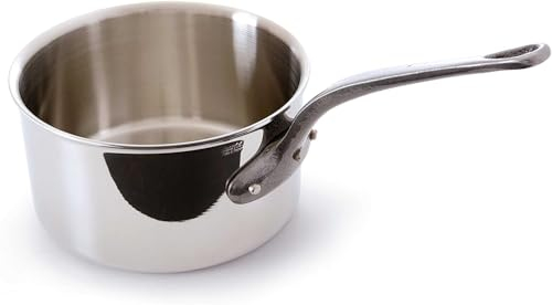 Mauviel M'cook Casserole 16 cm avec couvercle (Poignée en fonte :)
