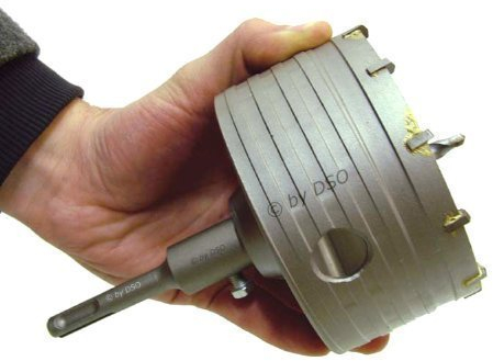 110mm Diameter Sds + Tungsten Carbide Tipped (Tct) Core Drill