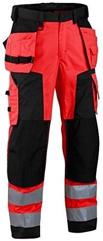 Blakläder 156725175599C46 Softshell Pantalon hiver classe 2 Taille C46 Rouge/Noir