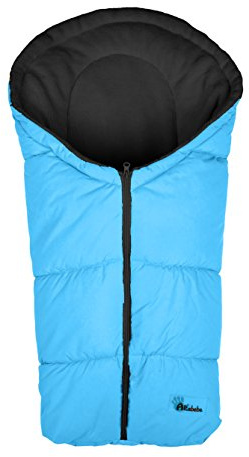 Altabebe AL2006 - 38 Winterfußsack Active Kollektion für Babyschale und Car Seat, Gruppe 0+, türkis- schwarz