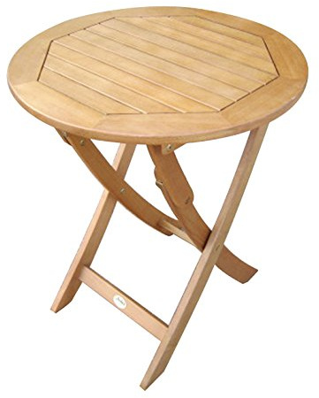 Sedex Capri Klapptisch 70 cm rund für Garten, Terrasse und Balkon Eukalyptusholz geölt