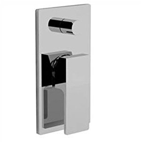Fantini 3402F022B Parte Esterna per Miscelatore Vasca/Doccia con Deviatore, Argento