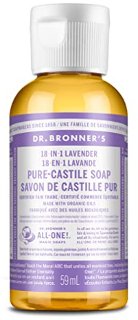Dr. Bronner's Bio-Lavendel-Flüssigseife, 60 ml