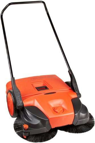 Haaga 477 Profi-line Deluxe Manual Triple Brush Sweeper, 31 Width,Red,50 Litres