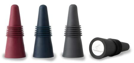 Rabbit W6121 Bottle Stoppers, Set of 4, Multicolor