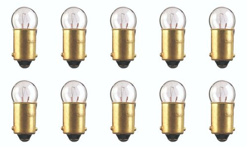 CEC Industries #53X Bulbs, 14.4 V, 1.728 W, BA9s Base, G-3.5 shape (Box of 10)