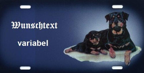 Hundeschilder Rottweiler selbst gestalten und Bedrucken ✓ Hundewarnschilder ✓ Hinweisschild ✓ Verbotsschild