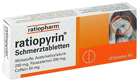 RATIOPYRIN Schmerztabletten 20 St