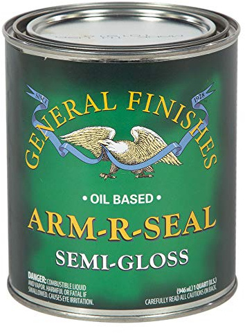 General Finishes Arm-R-Seal Oil Based Topcoat, 1 Quart, Semi-Gloss