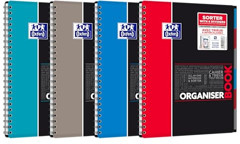 OXFORD Cahier ETUDIANT ORGANISERBOOK A4+ 160 pages 90g ligné