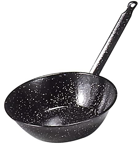 Garcima 5020049 Bratpfanne mit Griff, emailliert 30 cm Schwarz