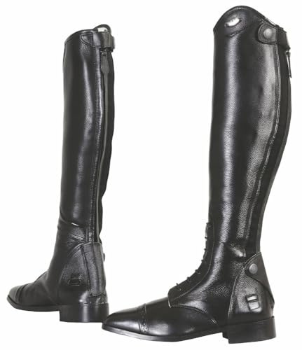 TuffRider Women Leather Regal Field Boots-Black-11