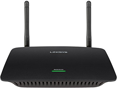 Linksys RE6500-UK Network transmitter Negro ampliador de red - Repetidor de red (Network transmitter, Internet Explorer 8, Safari 5 (f/ Mac), Chrome, Firefox 8, 10/100/1000Base-T(X), IEEE 802.11a,IEEE 802.11b,IEEE 802.11g,IEEE 802.11n,IEEE 802.3,IEEE 802.3ab,IEEE 802.3u, 867 Mbit/s, 3,5 mm)