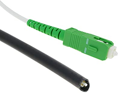 BeMatik - Câble á Fibre Optique SC/APC simplex monomodes G657A2 9/125 de 20 m OS2