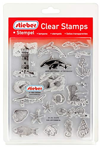 Clear Stamps Transparente Stempel Sets (Bitte gewünschtes Motiv/Thema unten auswählen!) (Meer UND Strand - AT The Seaside)