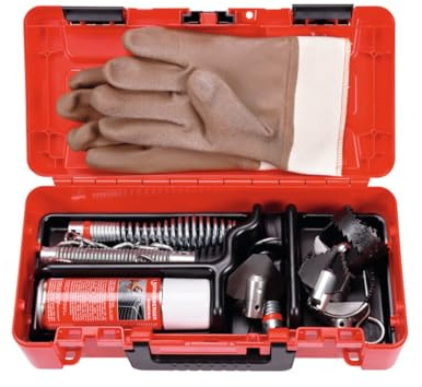 Rothenberger Werkzeugset L, 22mm, 11-teilig | 72938 | Set für Rohrreinigung | Effizientes und zuverlässiges Arbeiten im Arbeitsbereich von 50-150 mm