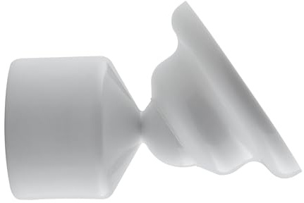 Kleine Wolke Stange Schrägwandhalter Farbe Weiss für Stangen mit Ø 25 mm