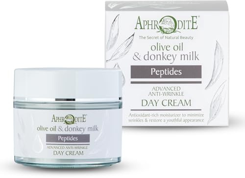 Aphrodite anti-rynkor & anti-lution dagkräm. Daglig morgonvård för att lugna huden och förbättra hudens elasticitet (50 ml)