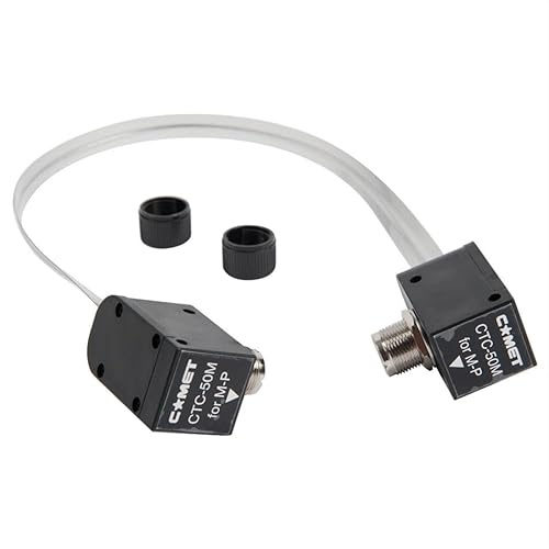 Comet CTC-50M Window Feed-Thru Jumpers RG-58 Coaxial Cable 50 Ohm 3 Feet with SO-239 Connectors for Mobile and Base Station Antennas