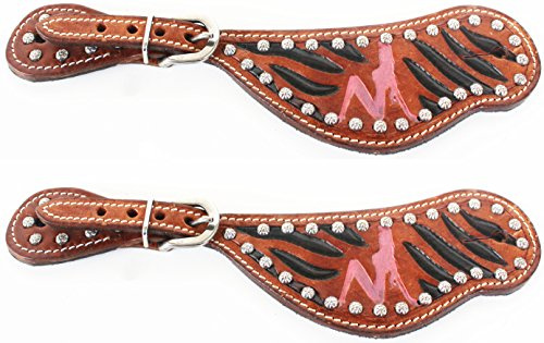 CHALLENGER Horse Western Riding Cowboy Boots Leather Spur Straps Tack 7424