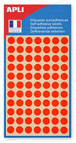 APLI 111851 – Packung mit 385 Tabletten, Neonorange, Ø 8 mm