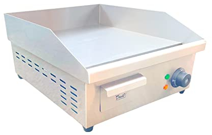 Davlex commercial steel griddle electric 500mm x 400mm burger bacon egg sausage fry grill