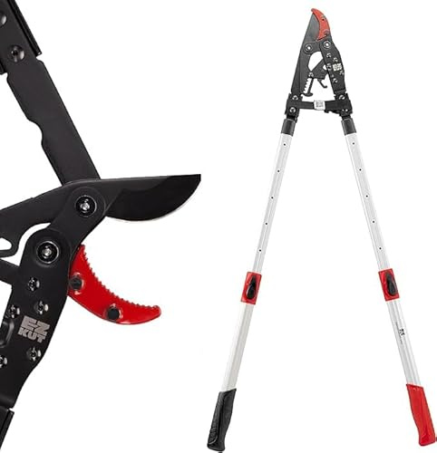 EZ Kut Coupe-branches à cliquet G2 - Coupe-branches robuste - 106,7 cm - Extensible - Élagueur manuel - Approuvé depuis 1988