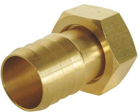 SOMATHERM FOR YOU, Raccord cannelé droit 3/4 avec écrou tournant pour tuyau d'arrosage Ø intérieur 19mm - Corps en laiton durable, facile à connecter, idéal pour l'étanchéité