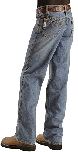 Cinch Big Boys White Label Regular Jeans, Light Stone wash, 8R