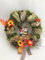 Türkranz Kranz Herbstkranz rund mit Igel sitzend ø 28 cm - Herbst - Willkommensgruß - 816