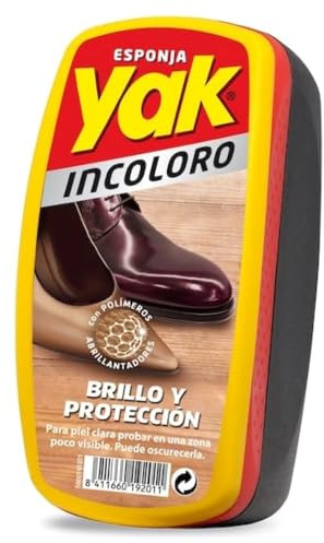 Yak esponja para calzado brillo inmediato incolora especial piel 1 ud