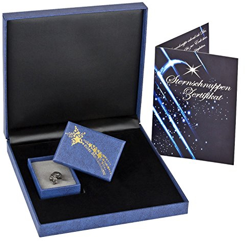 MaMeMi Geschenk-Set mit ECHTER STERNSCHNUPPE – METEORIT inkl. ECHTHEITSZERTIFIKAT– Romantisches Geschenk zur Geburt, Kommunion, KONFIRMATION, FIRMUNG, Taufe, Hochzeit