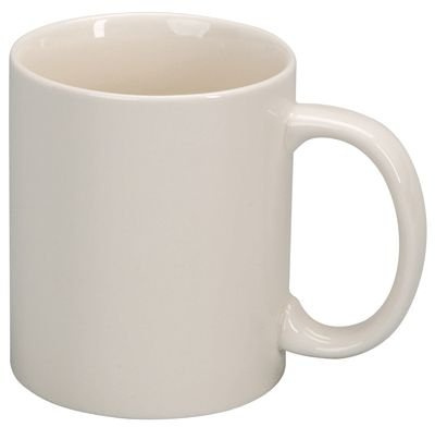 Générique Lot De 6 Mugs En Porcelaine Blanche Émaillée 1111