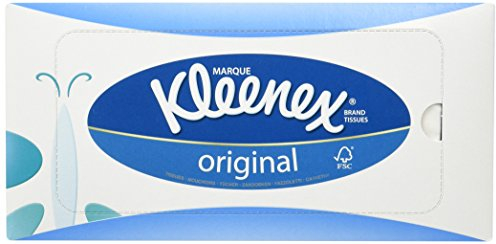 KLEENEX, Fazzoletti - Standard / Bianco,20 x 20 cm, 1 confezione da 72 fazzoletti