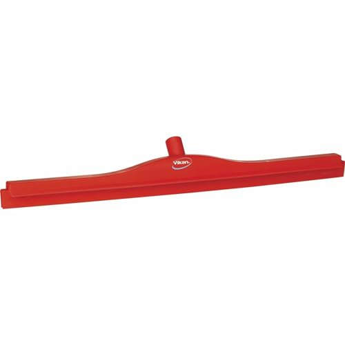 Vikan 77154 Squeegee, Ultra Hygiene, Dbl Blade, 28 PP/RB RD, Red
