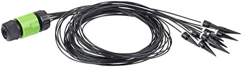 Royal Gardineer Blumenbewässerung: Mikro-Bewässerungssystem mit 10 Bewässerungs-Spitzen für Pflanzen (Bewässerungsset Balkon, Tropf Bewässerung, Bewässerungscomputer)