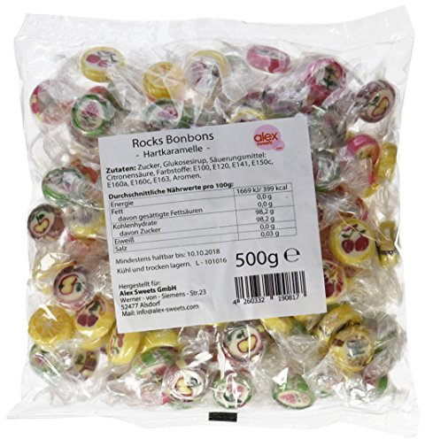 Sweet Flash Rocks Bonbons, 1er Pack (1 x 500 g)