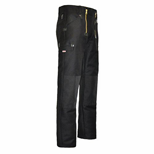 Eiko Doppelpilot Zunfthose schwarz, gedoppeltes Knie aus Cordura für Kniepolster (64)