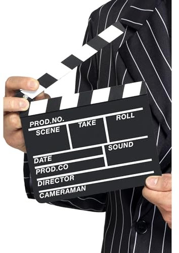 Smiffys Clap de cinéma style Hollywood, 20x20cm/8x8in Halloween