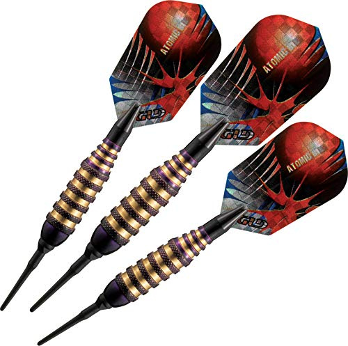 Viper by GLD Products Atomic Bee Soft Tip Darts, Purple, 16 Grams,20-1353-16